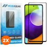 Mobigear Premium Samsung Galaxy A52 Panzerglas Gehärtetes Glas Displayschutz - Hüllenfreundlich - Schwarz (2er Pack)