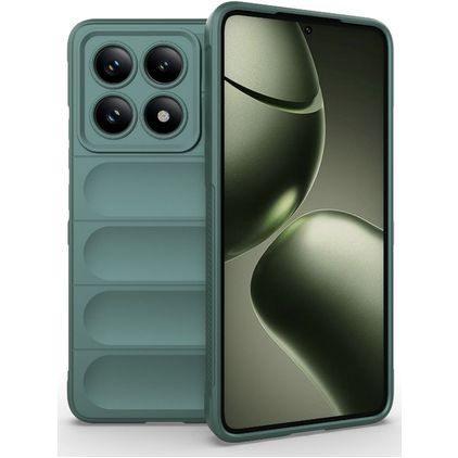 Mobigear Bumpy Xiaomi 14T Hülle Flexibles TPU Backcover - Grün