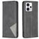 Mobigear Rhombus Slim Motorola Moto G53 5G Hülle Klapphülle - Schwarz