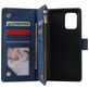 Mobigear Zipper Samsung Galaxy S10 Lite Hülle Klapphülle Geldbörse - Blau