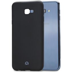 Mobilize Rubber Gelly Samsung Galaxy J4 Plus Hülle Flexibles TPU Backcover - Matt Black