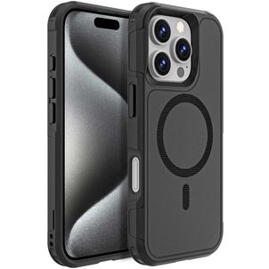 Mobigear Traveller iPhone 16 Pro MagSafe Hülle Hardcase Backcover Stoßfest - Schwarz