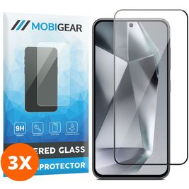 Mobigear Premium Samsung Galaxy S24 Panzerglas Gehärtetes Glas Displayschutz - Hüllenfreundlich (3er Pack)