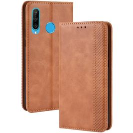 Mobigear Sensation Huawei P Smart Plus (2019) Hülle Klapphülle Geldbörse - Cognac