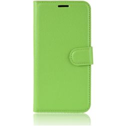 Mobigear Classic Huawei P40 Hülle Klapphülle Geldbörse - Grün