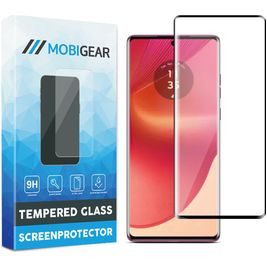 Mobigear Premium Motorola Edge 50 Fusion Panzerglas Gehärtetes Glas Displayschutz - Hüllenfreundlich - Schwarz