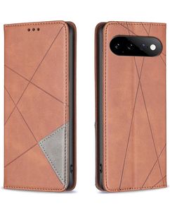 Mobigear Rhombus Slim Google Pixel 11 Pro Hülle Klapphülle - Braun