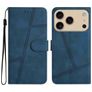 Mobigear Stitch iPhone 17 Pro Max Hülle Klapphülle Geldbörse - Blau