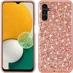 Mobigear Glitter Samsung Galaxy A54 Hülle Hardcase Backcover - Roségold