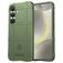 Mobigear Rugged Shield Samsung Galaxy S25 Plus Hülle Flexibles TPU Backcover Stoßfest - Grün