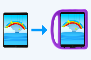 Ein Tablet in eine Kinderhülle stecken? So macht man das!