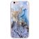 Mobigear Marble iPhone 6s Hülle Flexibles TPU Backcover - Blau