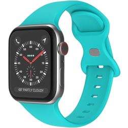 Mobigear Sport Dual Silikon Apple Watch Armband Drückerschließe - 42/41/40/38 mm - Türkis