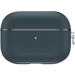 Valenta Snap Apple AirPods Pro 1 Hülle Echtes Leder - Blau