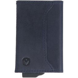 Valenta Card Case Plus Echtleder Kartenetui - 7 Karten - Vintage Blue