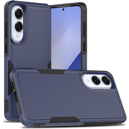 Mobigear Heavy Armor Samsung Galaxy S25 Edge Hülle Hardcase Backcover Stoßfest - Dunkelblau