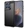 Mobigear Brushed Slim Motorola Edge 60 Fusion Hülle Flexibles TPU Backcover - Schwarz