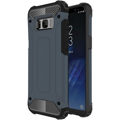Mobigear Outdoor Samsung Galaxy S8 Hülle Hardcase Backcover Stoßfest - Marineblau