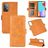 Mobigear Slim Magnet Samsung Galaxy A52s 5G Klapphülle Portemonnaie - Cognac