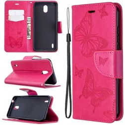 Mobigear Butterfly Nokia 1.3 Hülle Klapphülle Geldbörse - Pink
