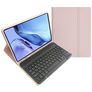 Mobigear Keys iPad 11 (2025) Hülle QWERTY Bluetooth Tastatur Klapphülle + Stifthalter - Pink