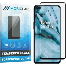 Mobigear Premium OnePlus Nord Panzerglas Gehärtetes Glas Displayschutz - Hüllenfreundlich - Schwarz
