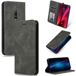 Mobigear Retro Slim Xiaomi Mi 9T Hülle Klapphülle Geldbörse - Grau