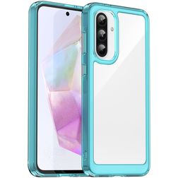 Mobigear Crystal Samsung Galaxy A36 Hülle Hardcase Backcover - Blau