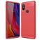 Mobigear Brushed Slim Xiaomi Mi 8 SE Hülle Flexibles TPU Backcover - Rot