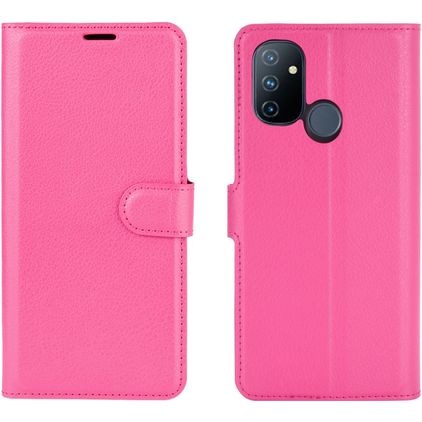 Mobigear Classic OnePlus Nord N100 Klapphülle Portemonnaie - Magenta