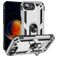 Mobigear Armor Ring iPhone 17e Hülle Hardcase Backcover Stoßfest mit Ringhalter - Silber