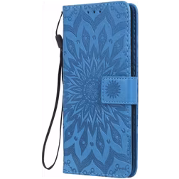 Mobigear Sunflower Xiaomi Mi 9T Pro Hülle Klapphülle Geldbörse - Blau