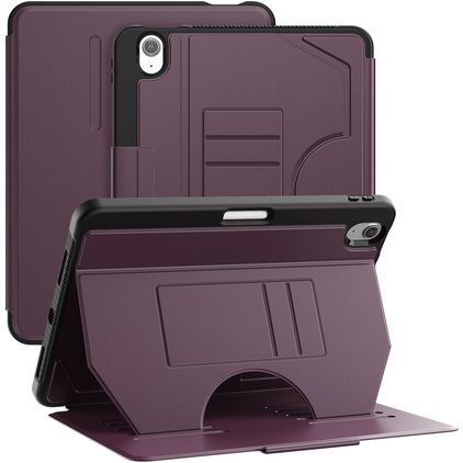 Mobigear Magnetic Folio iPad Air 11 Zoll (2024) Klapphülle + Stylus-Halter - Lila