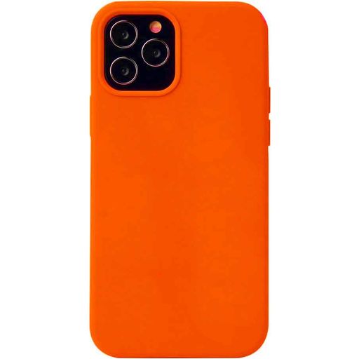 Mobigear Rubber Touch iPhone 12 Silikon Hülle Backcover - Coral