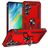 Mobigear Armor ring Samsung Galaxy S24 FE Hülle Hardcase Backcover Stoßfest mit Ringhalter - Rot