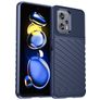 Mobigear Groove POCO X4 GT Hülle Flexibles TPU Backcover - Blau