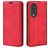 Mobigear Retro Slim HONOR 70 Hülle Klapphülle Geldbörse - Rot