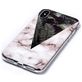 Mobigear Marble iPhone XS Max Hülle Flexibles TPU Backcover - Leaves