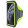 Mobiparts Comfort Fit Handyhalterung Joggen iPhone 11 Pro Sporthülle Neopren Sportarmband - Neon Green