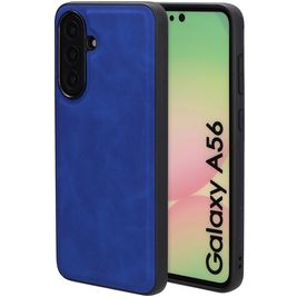 Mobiparts Classic Samsung Galaxy A56 MagSafe Hülle TPU,Kunstleder Backcover - Sapphire Blue