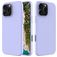 Mobigear Rubber Touch iPhone 16 Pro Silikon Hülle Backcover - Lila