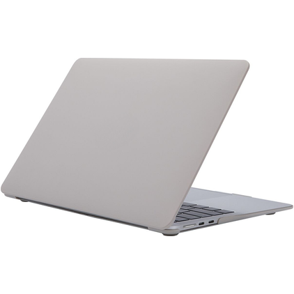 Mobigear Cream Matte MacBook Air 15 Zoll (2023-2026) Hardcase Hülle MacBook Case - Grau - Model A2941 / A3114 / A3241 / A3448