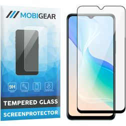 Mobigear Premium Vivo Y76 Panzerglas Gehärtetes Glas Displayschutz - Hüllenfreundlich - Schwarz