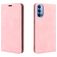 Mobigear Retro Slim OPPO Reno 4 Hülle Klapphülle Geldbörse - Pink