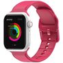 Mobigear Dashed Silikon Apple Watch Armband Dornschließe - 49/46/45/44 mm - Rot