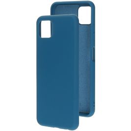 Mobiparts Samsung Galaxy A22 5G Silikon Hülle Backcover - Blueberry Blue