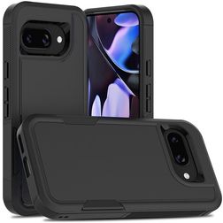 Mobigear Heavy Armor Google Pixel 9a Hülle Hardcase Backcover Stoßfest - Schwarz