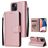 Mobigear Wallet iPhone 14 Klapphülle Portemonnaie - Roségold