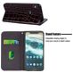 Mobigear Croco Glitter Motorola One Power Hülle Klapphülle Geldbörse - Schwarz