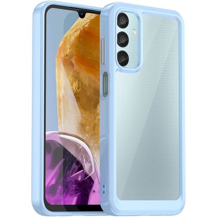 Mobigear Crystal Samsung Galaxy M15 Hülle Hardcase Backcover - Blau